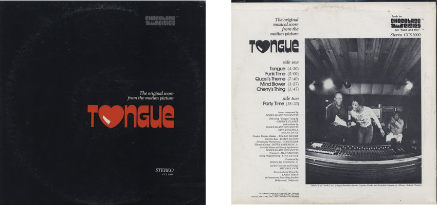 Front and back of the Tongue soundtrack LP.